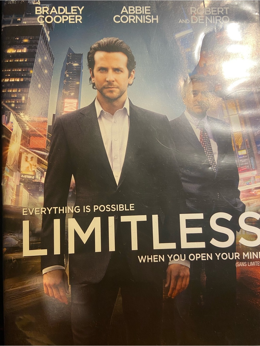 Limitless DVD Cover – Blue, Black, White